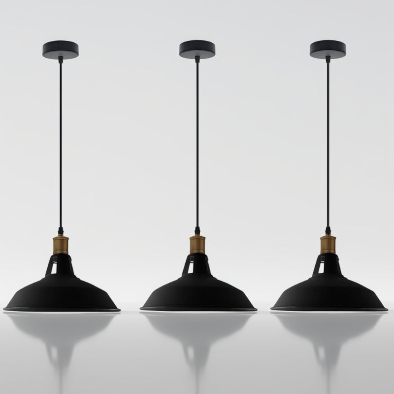 Pendelleuchte schwarz gold messinger optik