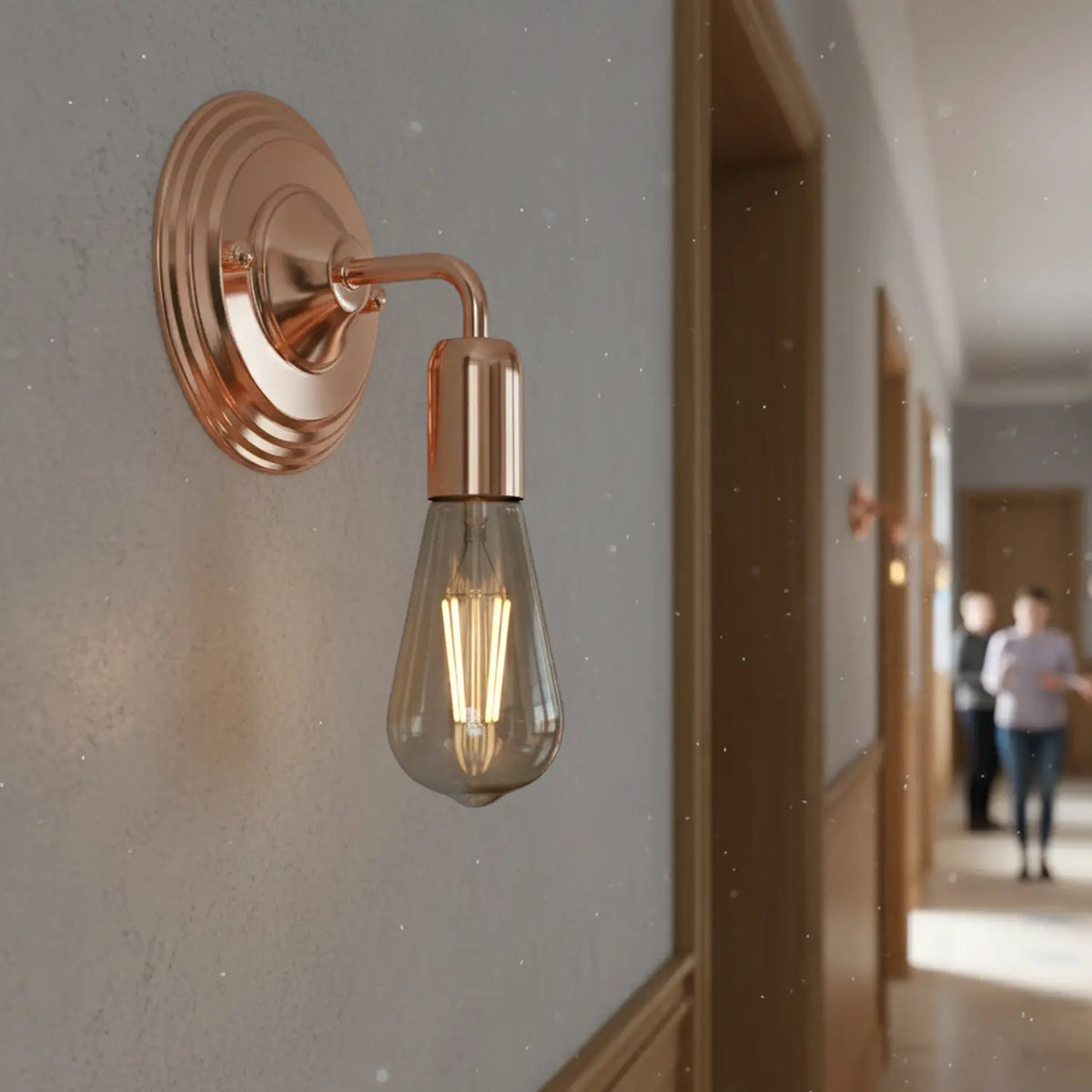 industrielle wandlampe e27