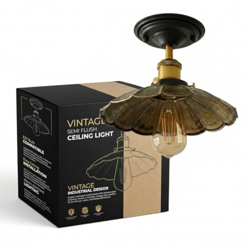 Retro Deckenlampe Semi Flush Mount