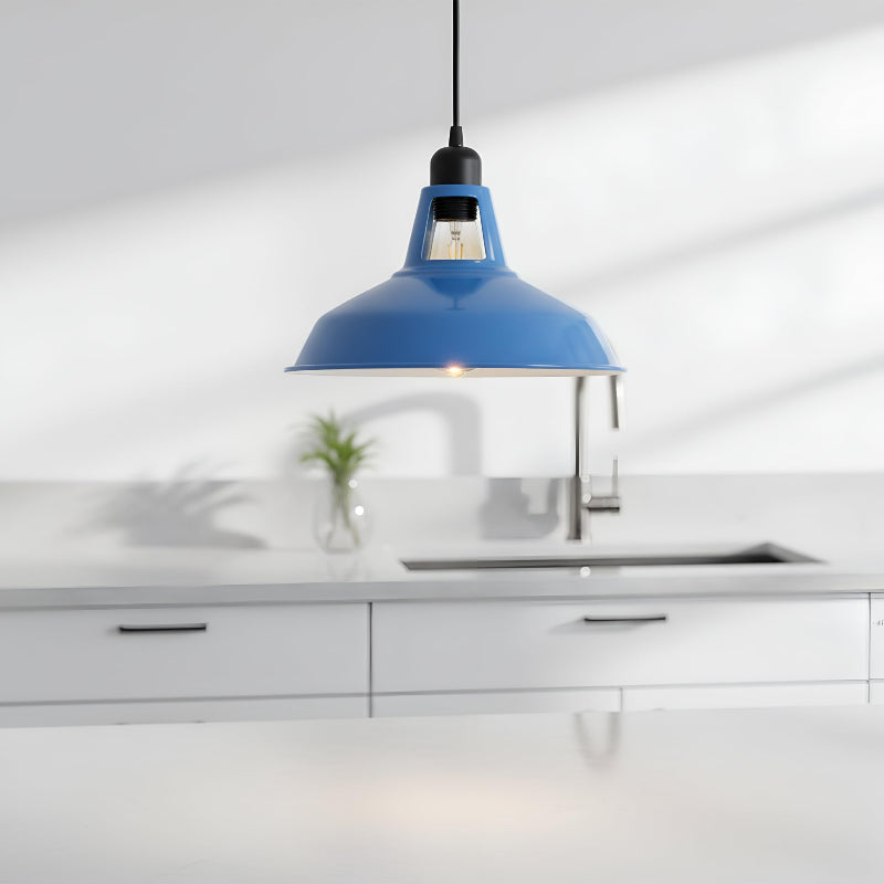 Retro Fabriklampe für Esszimmertisch