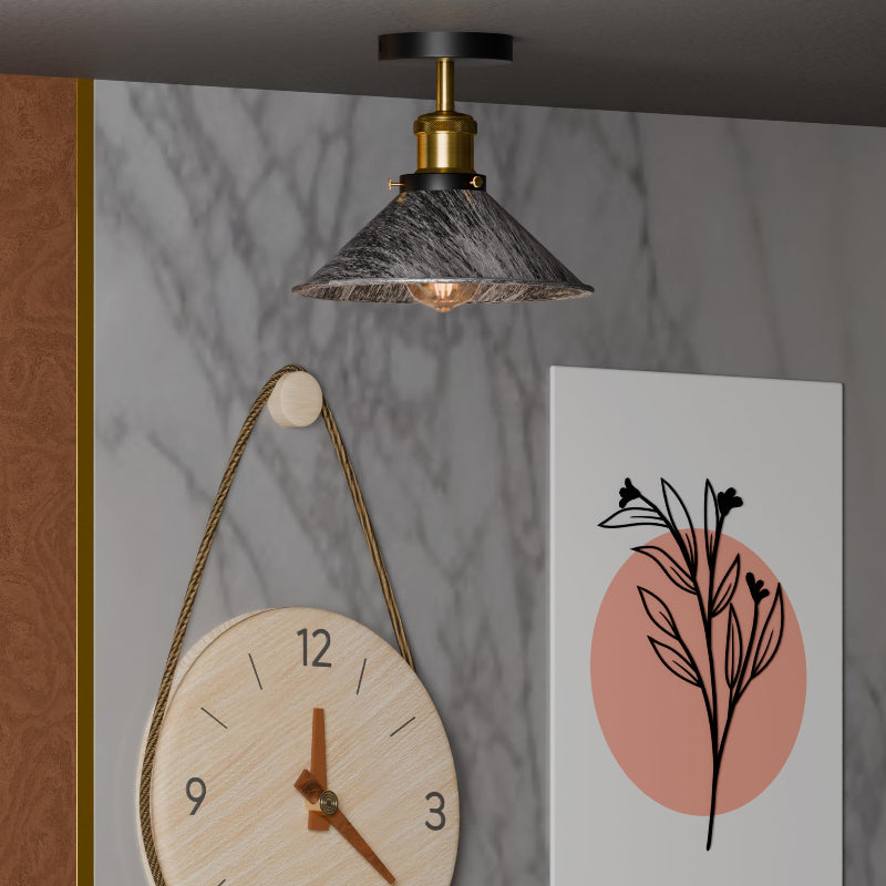 Retro Küchenlampe Metallschirm 22cm