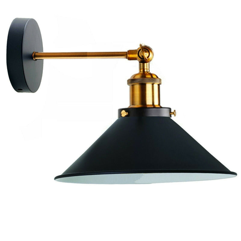 Retro  Schwarze Wandleuchte