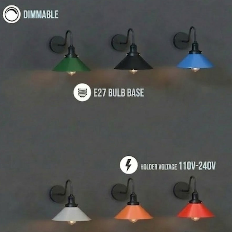 Retro Wandlampe Metall