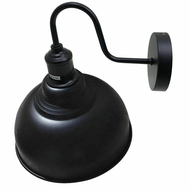 Retro Wandlampe Schwarz