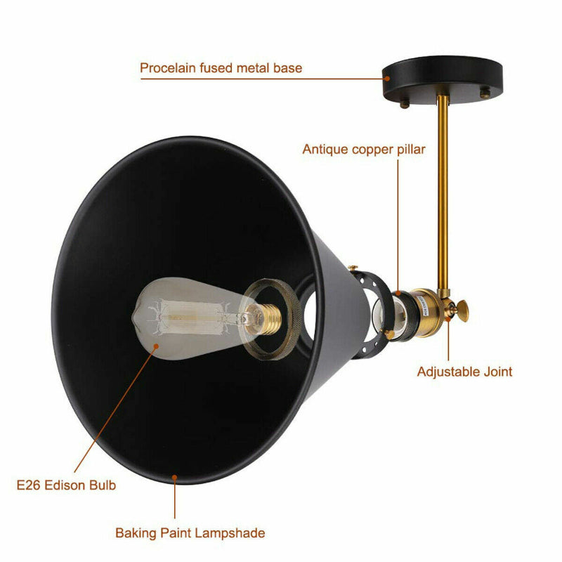 Retro Wandlampen mit E27 Fassung