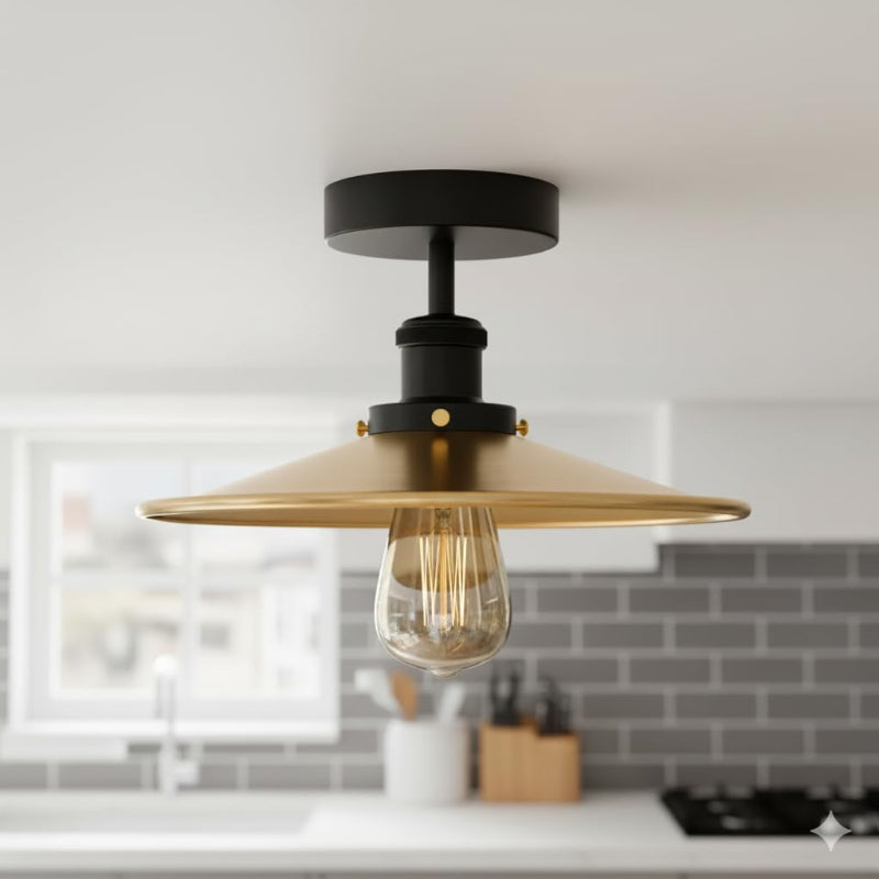 Rustikale Deckenlampe E27 Fassung