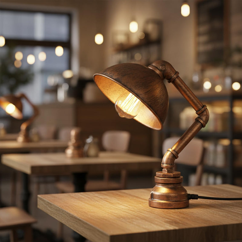 Rustikale Loft Tischlampe