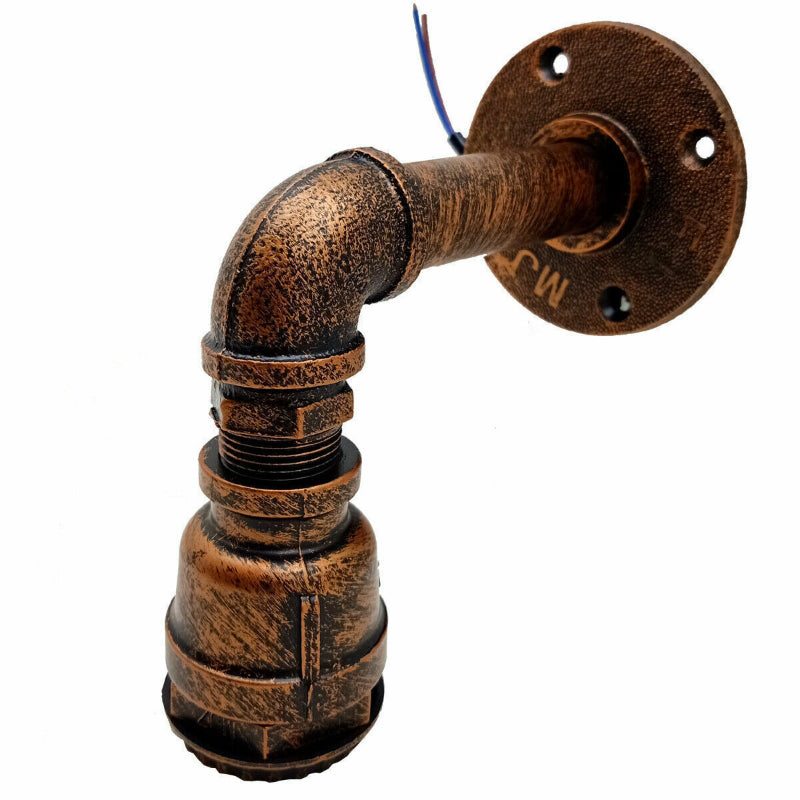 Rustikale Wandbeleuchtung Eisenrohr Lampe