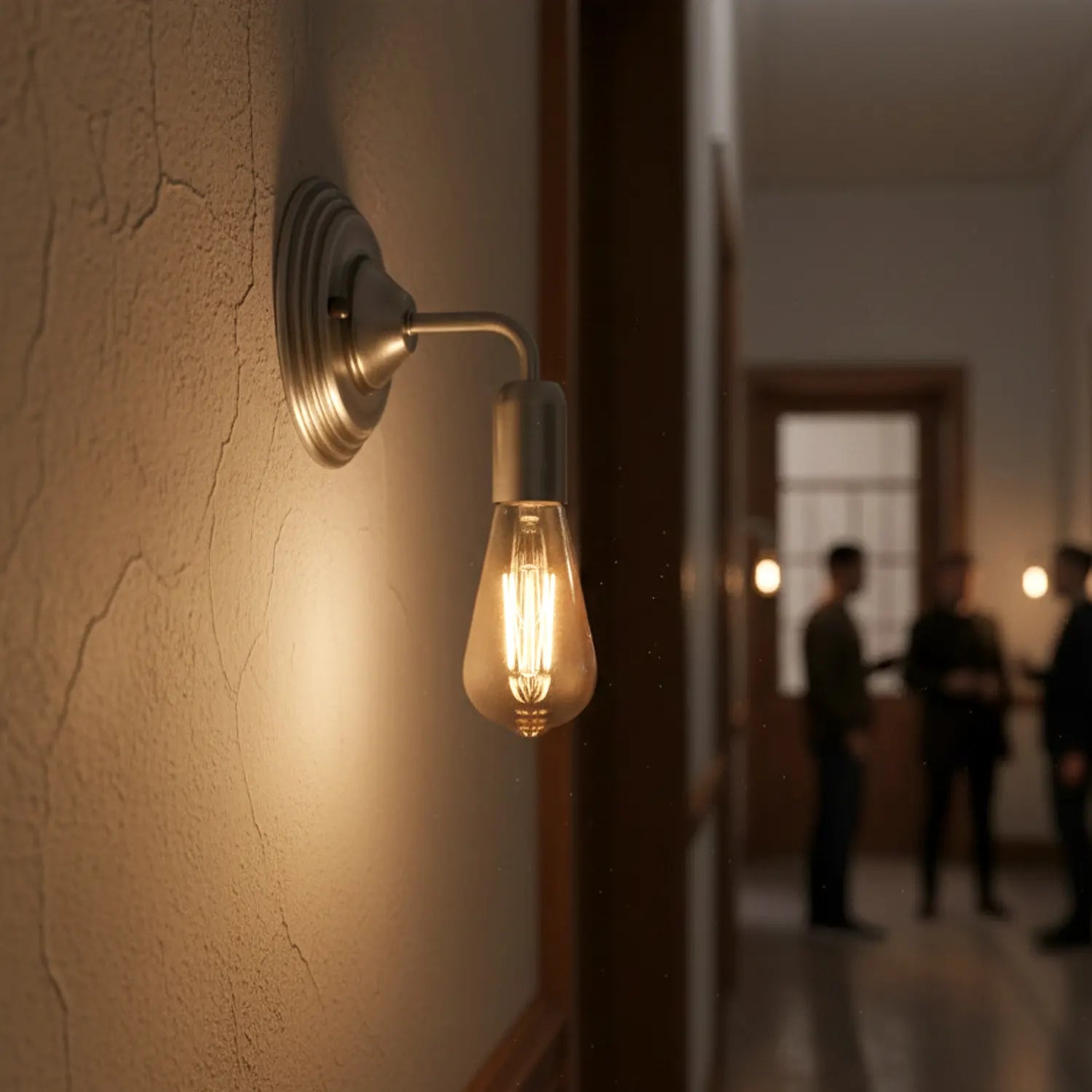 industrielle wandlampe e27