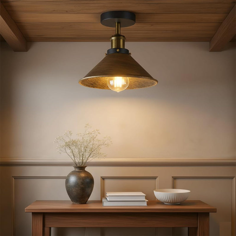 Schwarz Gold, Loft Lampe
