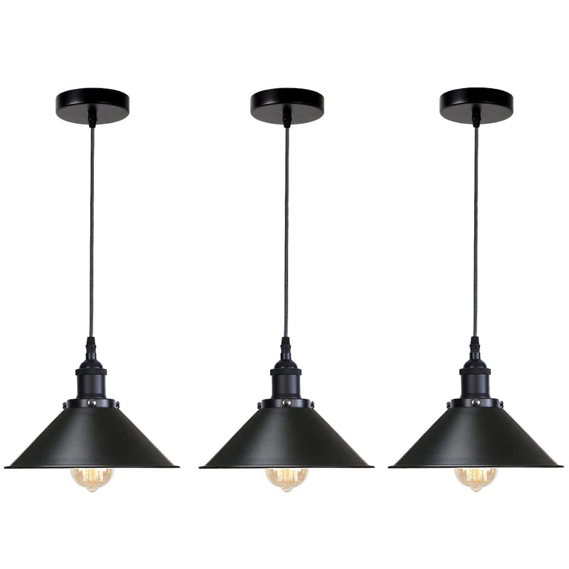 Schwarz Vintage E27 Lampe