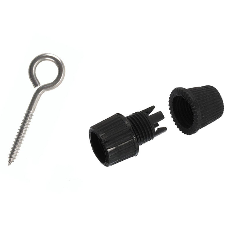 Schwarze Metall Kabelklemme