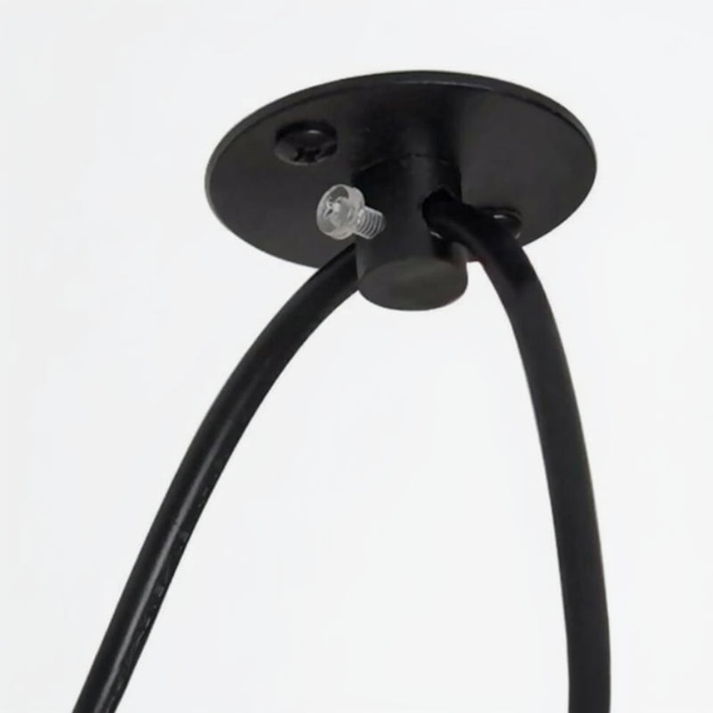 Schwarze Metall Kabelklemme für Lampenbau