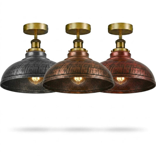 Semi Flush Deckenleuchte Industrie Design