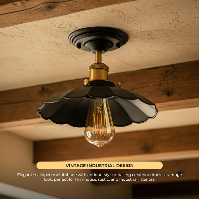 Skizze der Semi Flush Mount Deckenlampe