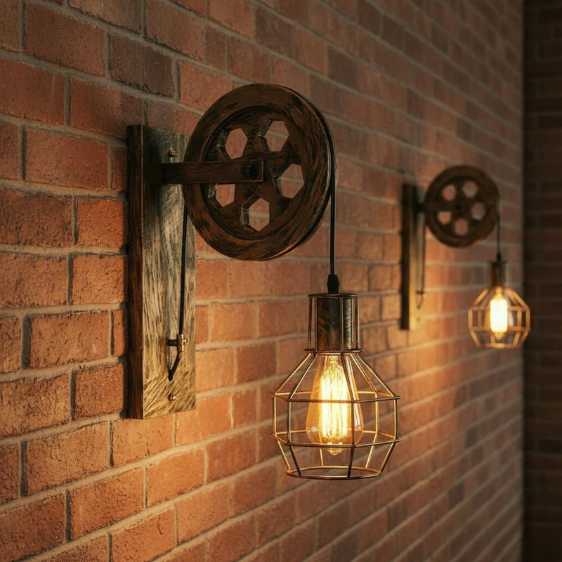 Steampunk Lampe Wand