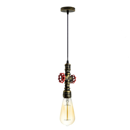 Steampunk Pendelleuchte gebürstetes Kupfer