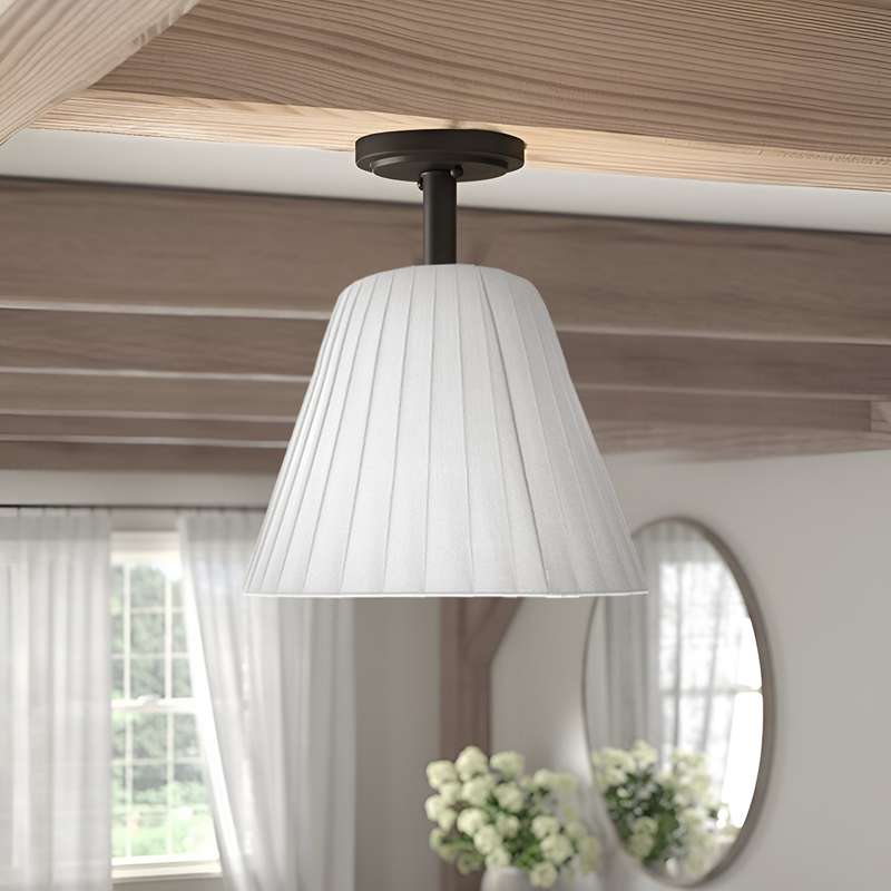 Stoff lampenschirm tischlampe Coolie-Form 
