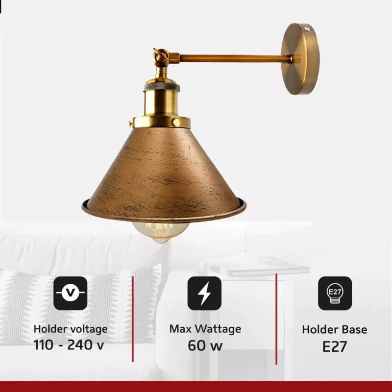 Wandlampe Industrie E27