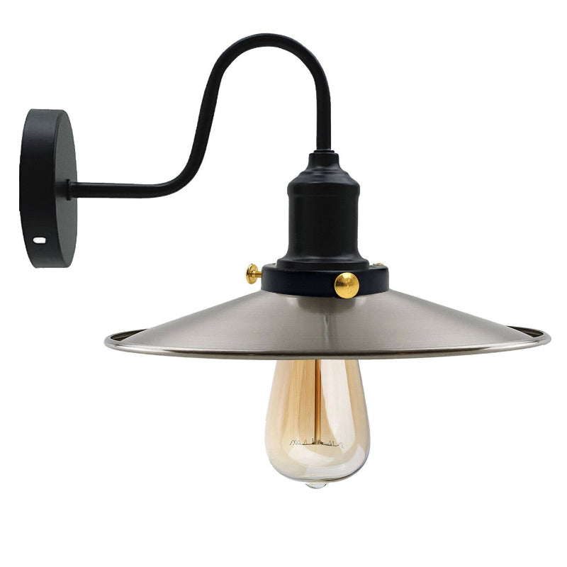 Wandlampe schwarz matt gold