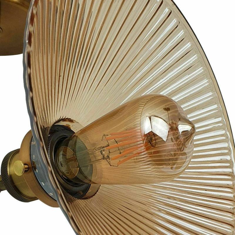 Wandlampe strukturiertes Glas