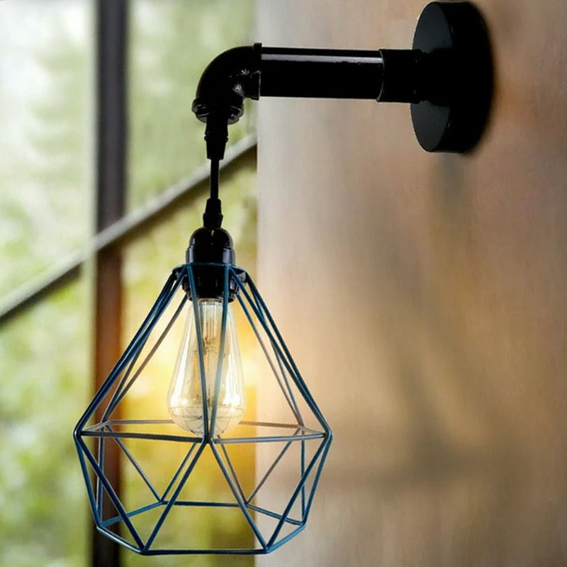 Wandleuchte mit Käfig Lampenchirm wandlampe