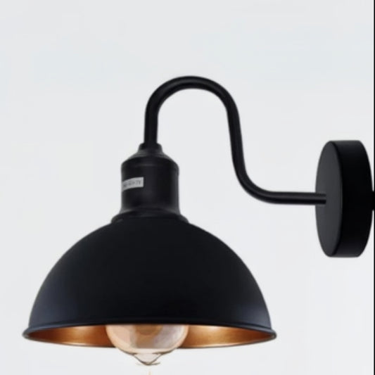 Wandleuchte Schwarz Gold