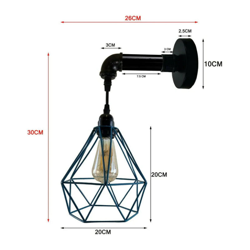 Wandleuchte mit Käfig Lampenchirm wandlampe