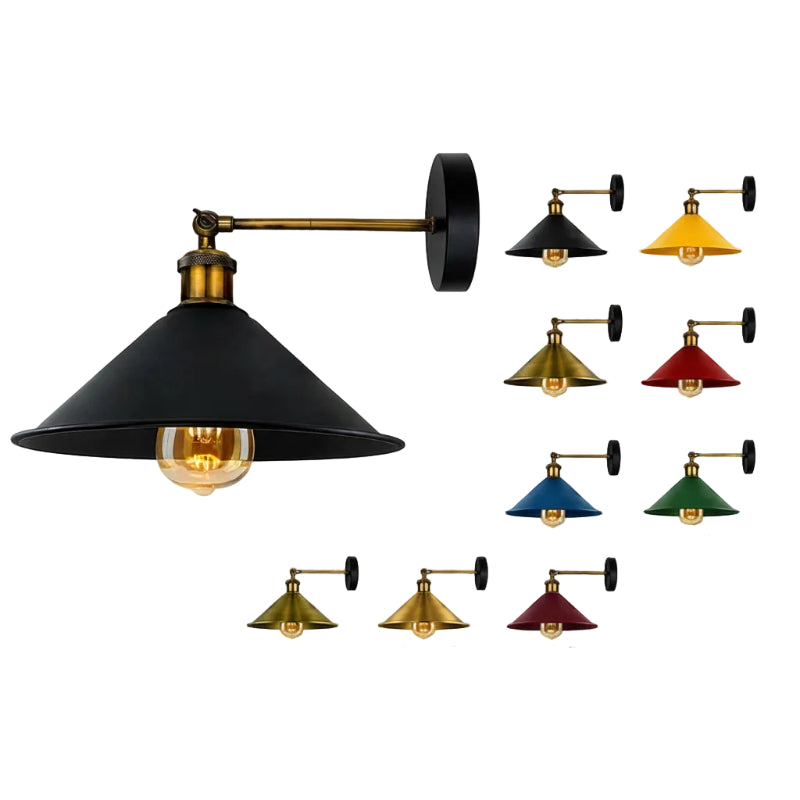 Wandleuchte verstellbar schwarz gold