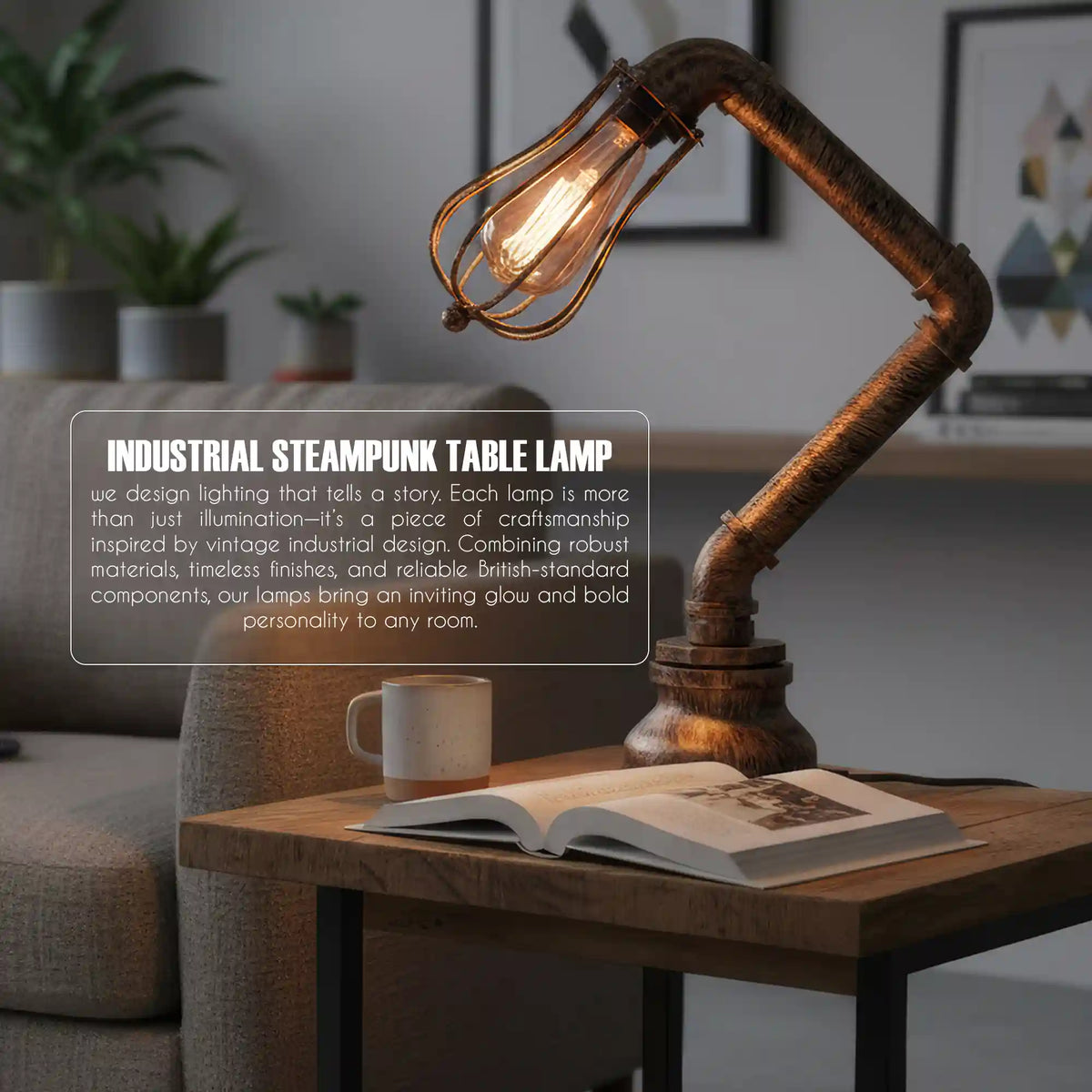 Wasserleitung tischlampen wohnzimmer