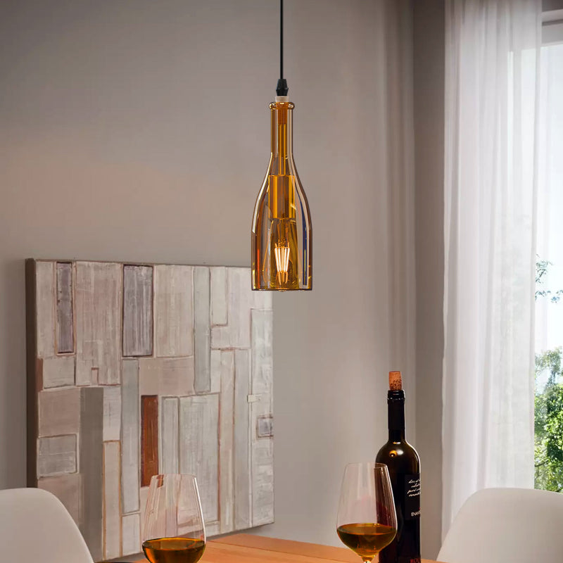 Weinflaschen Lampe