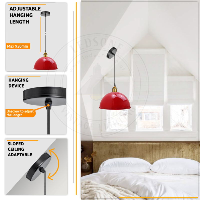 bunte Hängelampe für Esszimmer
