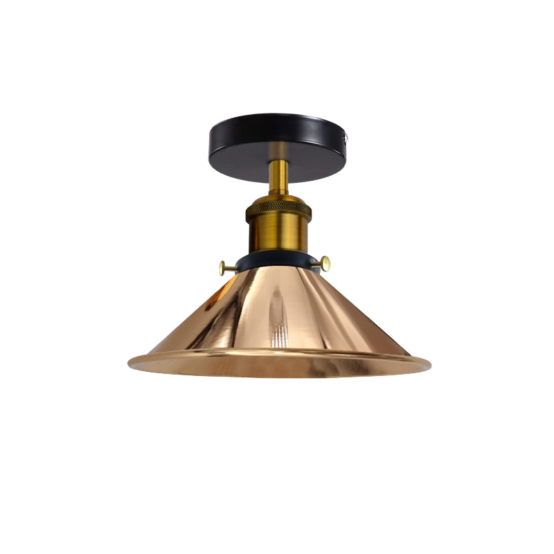 Moderne French-Gold-Deckenleuchte im Loftstil mit E27-Fassung
