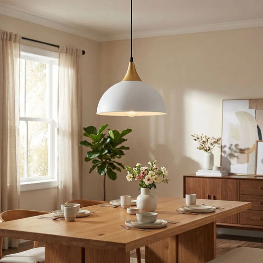 Lampada a sospensione moderna stile rustico, paralume rustico Ø21cm ~3397