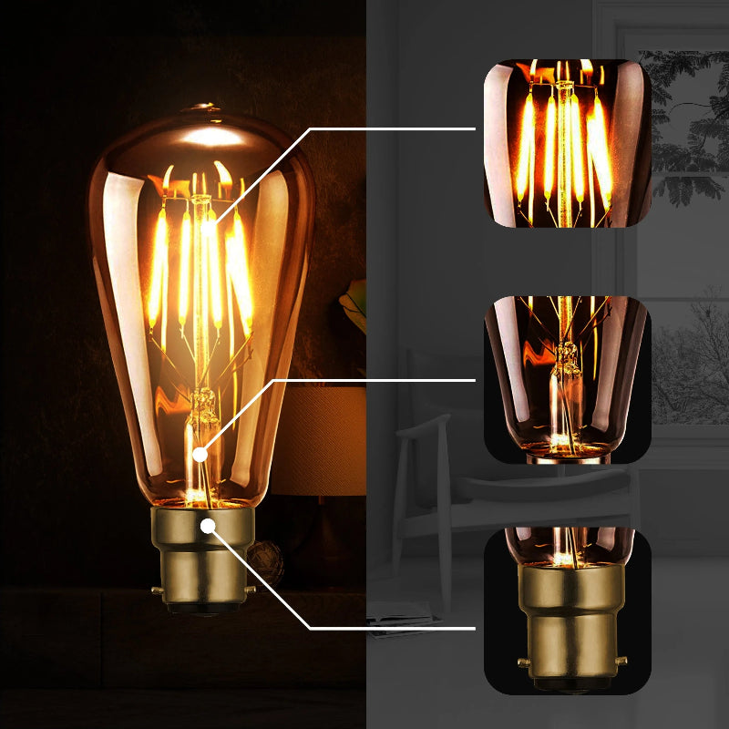  E27 LED Glühbirne im Retro-Stil mit 4W für stilvolle Beleuchtung