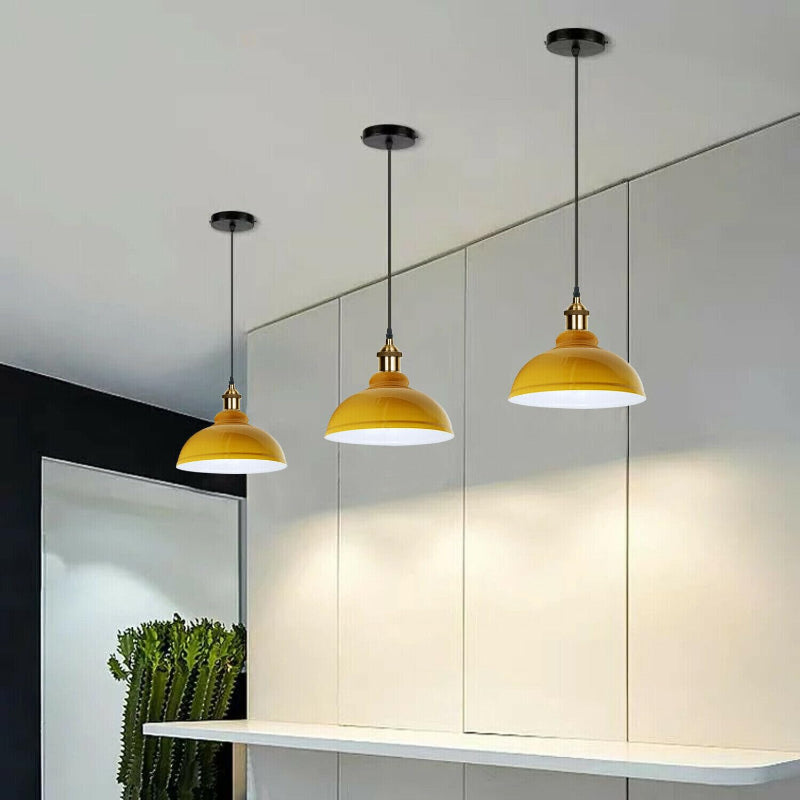 farbige Pendelleuchte modern