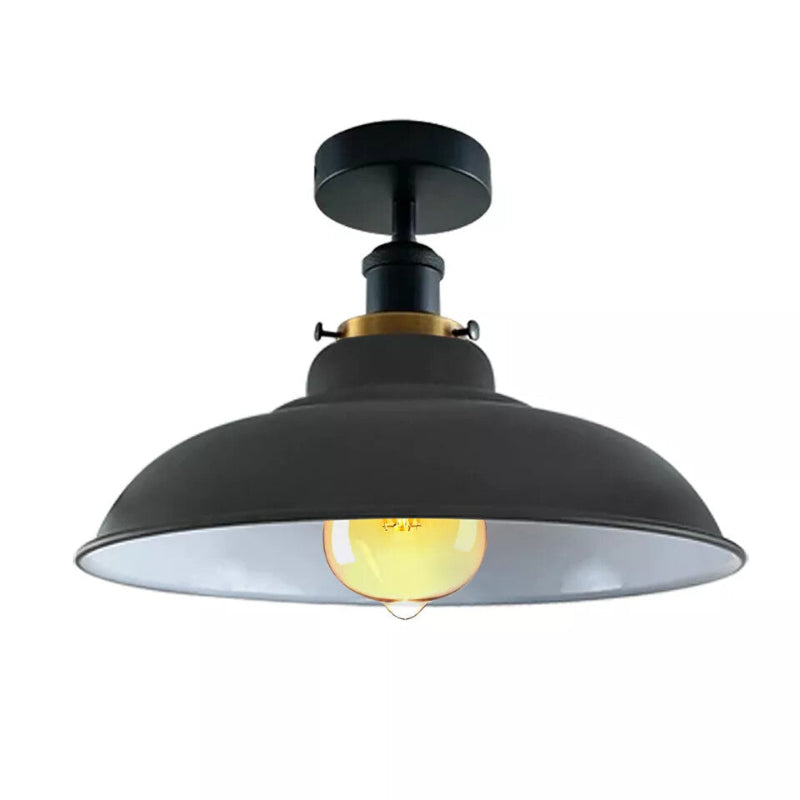 Graue Deckenlampe für Flur oder Küche, 32 cm