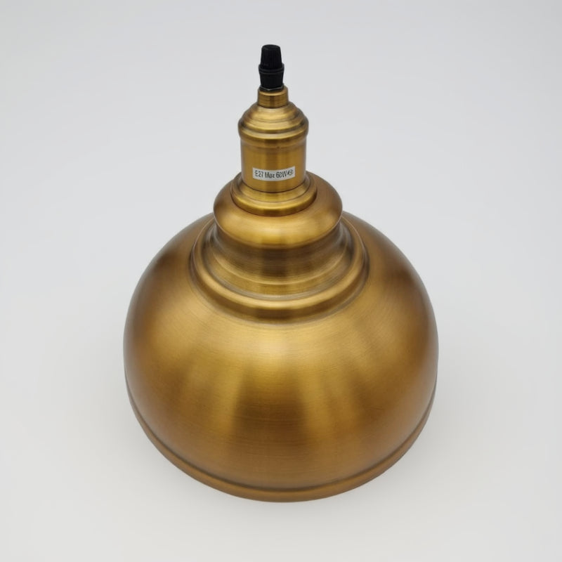 höhenverstellbare retro hängeleuchte antik messing