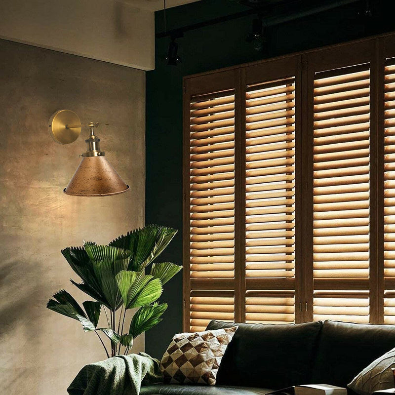 industrial chic wandleuchte bronze