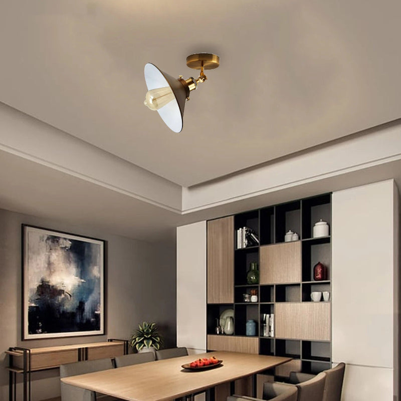 industrial deckenlampe trichterform roségold