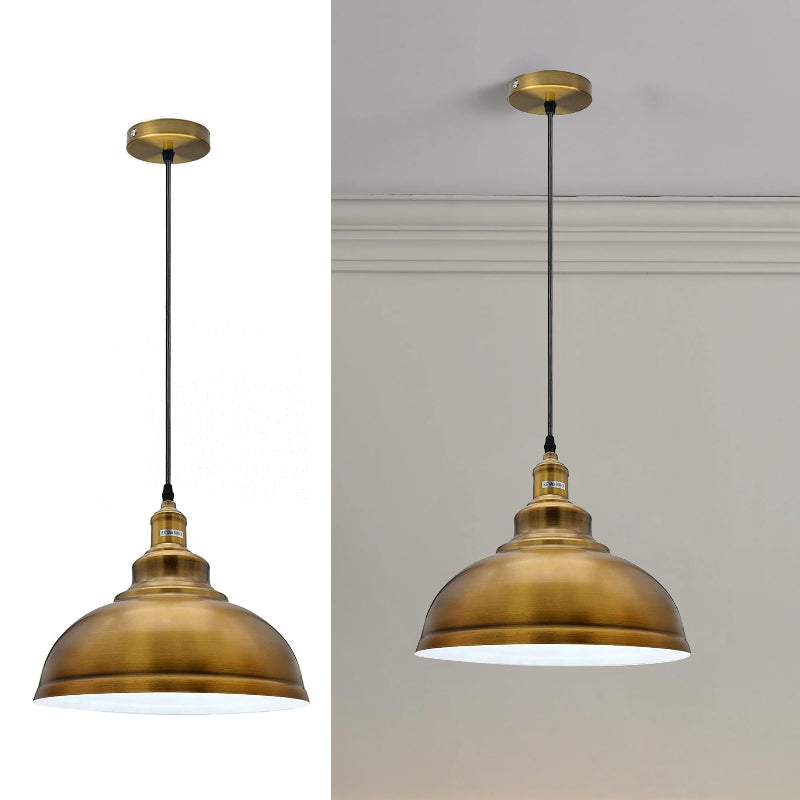 industrielle esstischlampe metallschirm 29cm durchmesser