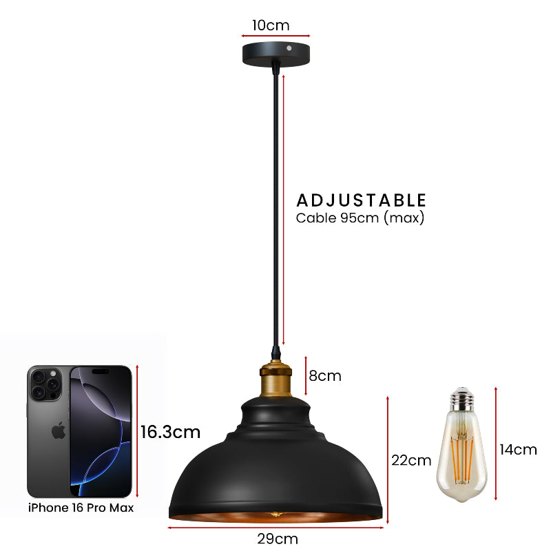 küchenlampe hängend metall