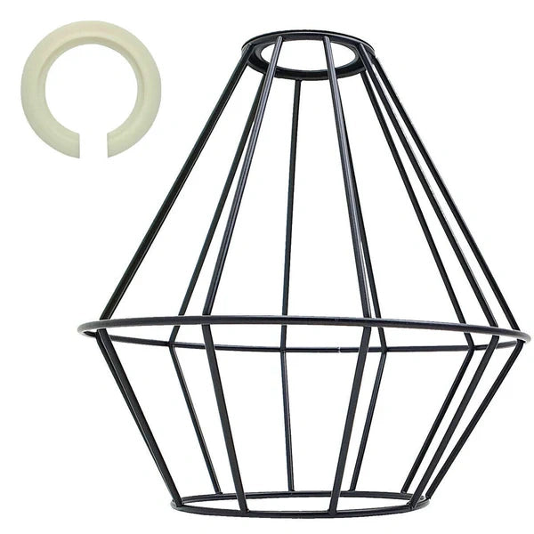käfig lampenschirm
Schwarz Farbe Metallrahmen