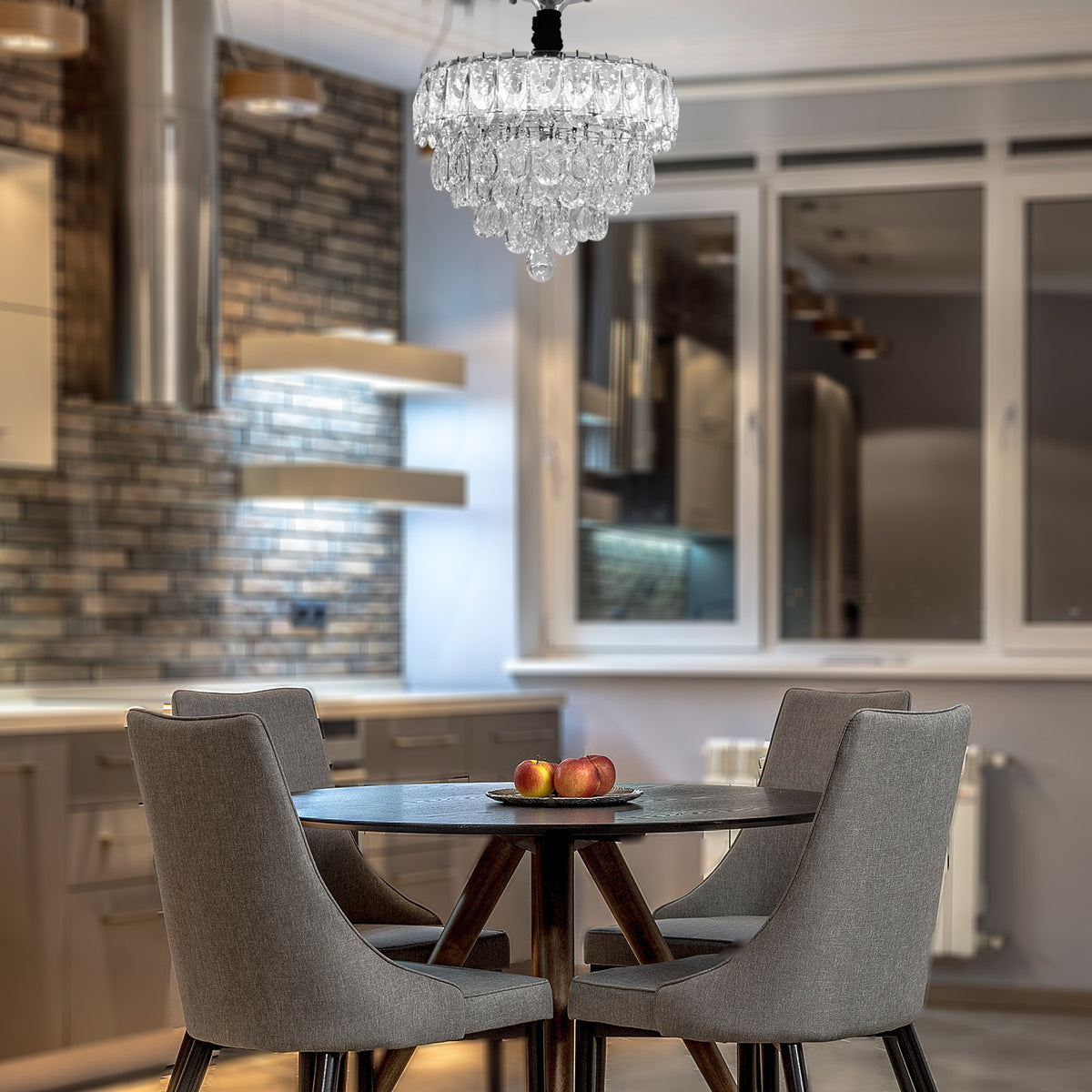 Murano Kronleuchter  Kristall Kerzen  LED Kompatibel