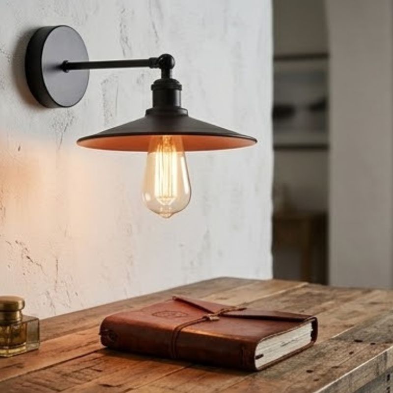 led scone wandleuchte innen schwarz matt