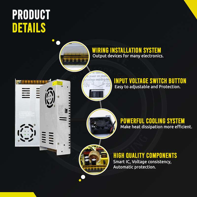 180W DC12V IP20 Universal geregelter 15 Ein LED-Transformator