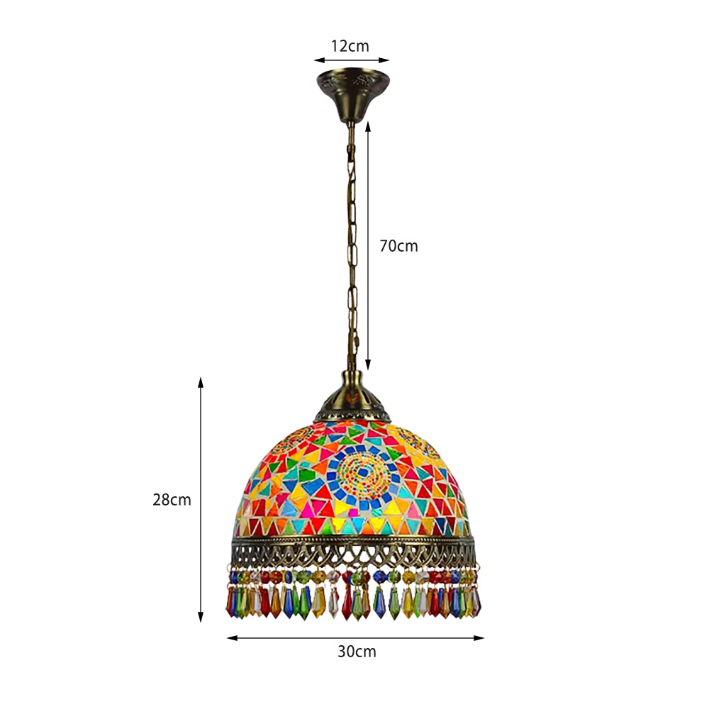 50cm Mosaik-Kronleuchter - Marokkanische & Türkische