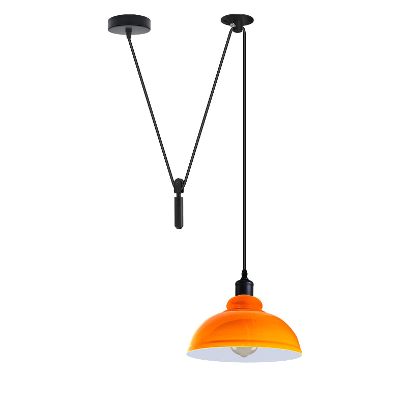 orange Pendelleuchte