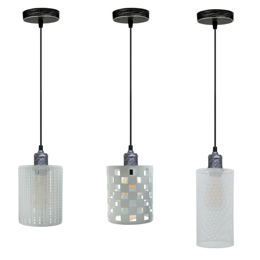 Lampada a sospensione E27 con gabbia luminosa | Stile industriale vintage ~1849