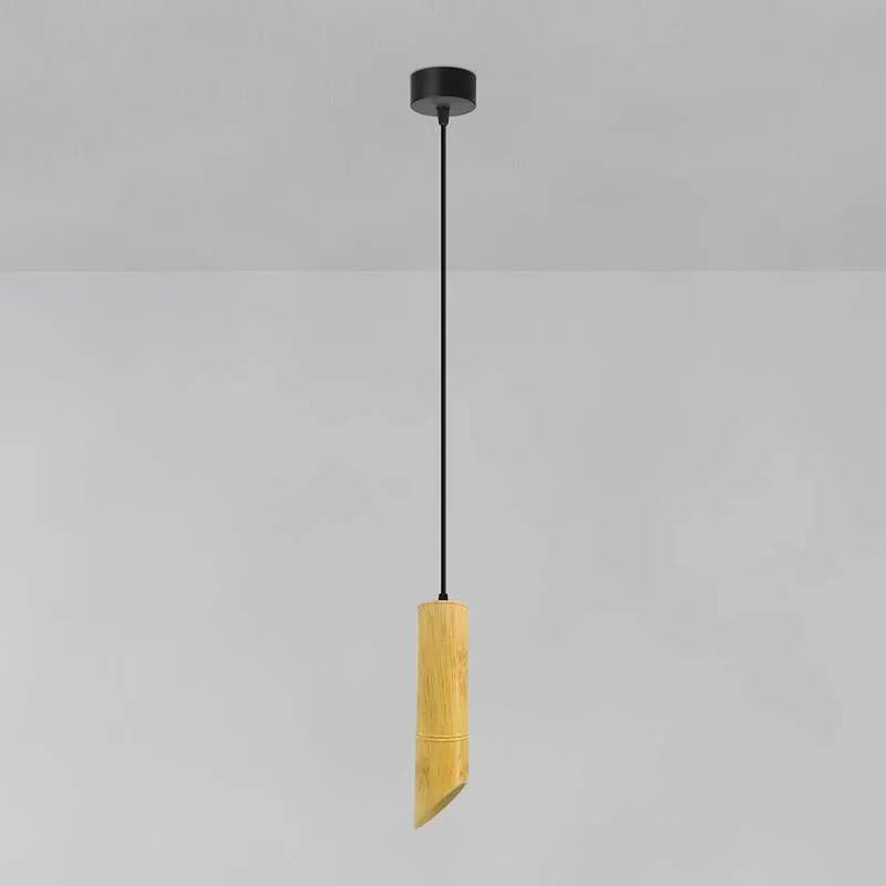 Moderne Pendelleuchte aus Rattan mit GU10 Fassung – ideal für kreative Beleuchtung in jedem Raum.